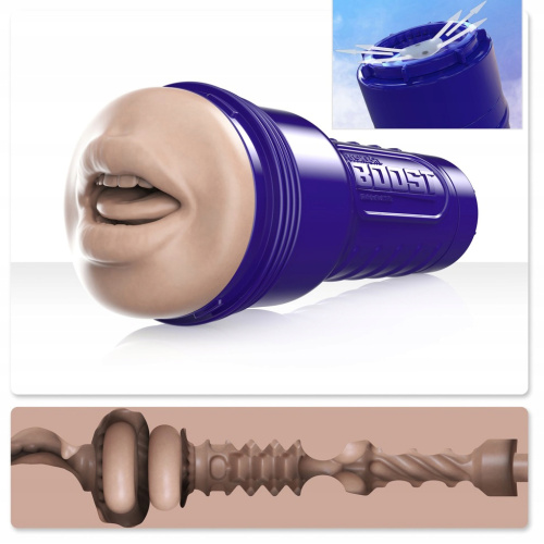 USTA-DO-LODA-MASTURBATOR-MESKI-FLESHLIGHT-BOOST-BLOW-Kolor-bezowy