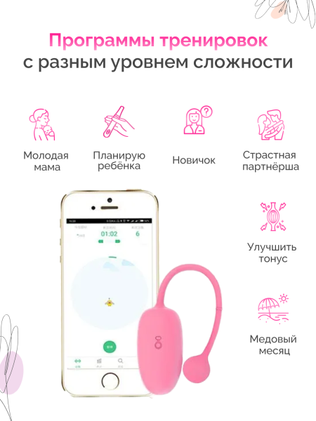 861090 - Тренажер Кегеля Magic Motion Kegel Coach розовый | Казанова 69