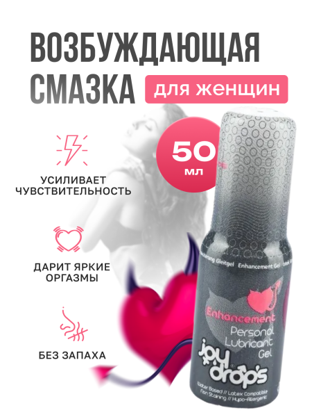 309.0002 - Смазка возбуждающая для женщин Joydrops Enhancement, 50 мл | Казанова 69