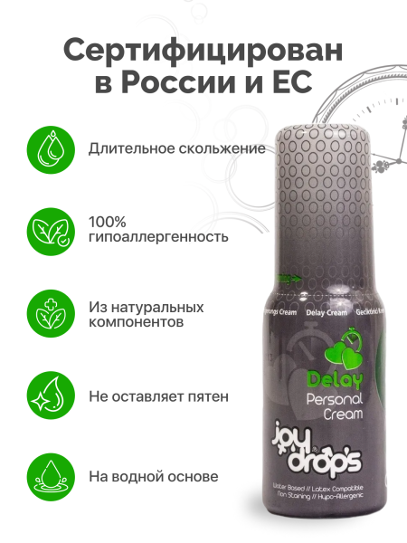 313.0002 - Спрей пролонгирующий для мужчин Joydrops Delay, 50 мл | Казанова 69