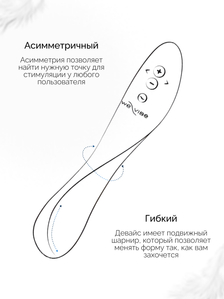 SNRA2SG5 - Вибратор We-Vibe Rave 2 голубой | Казанова 69