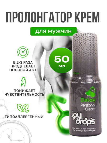 313.0002 - Спрей пролонгирующий для мужчин Joydrops Delay, 50 мл | Казанова 69