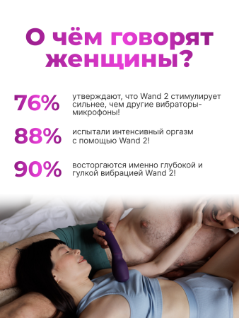 SNWD2SG4 - Вибратор-вонд We-Vibe Wand 2 фиолетовый | Казанова 69