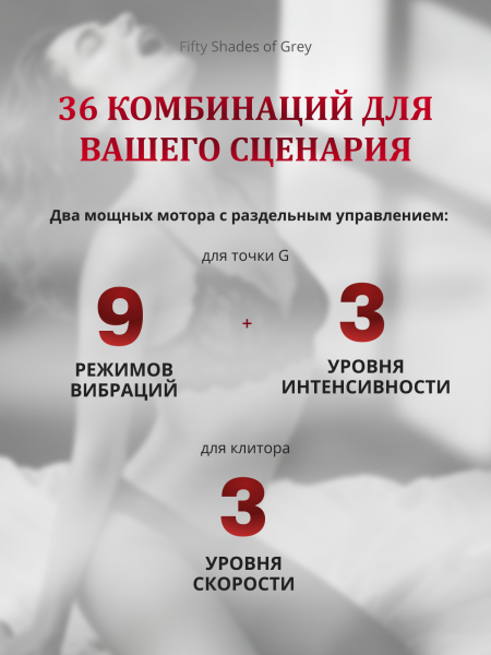 40168 - Вибратор точки G Fifty Shades of Grey Insatiable Desire | Казанова 69